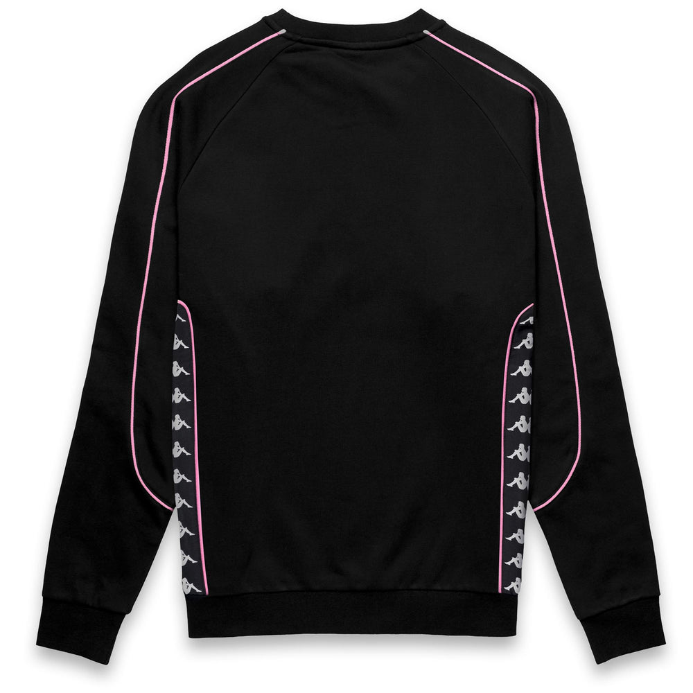 Black Men's Comfort Fit Sportswear Fleece Jumper with Mesh Inserts 02