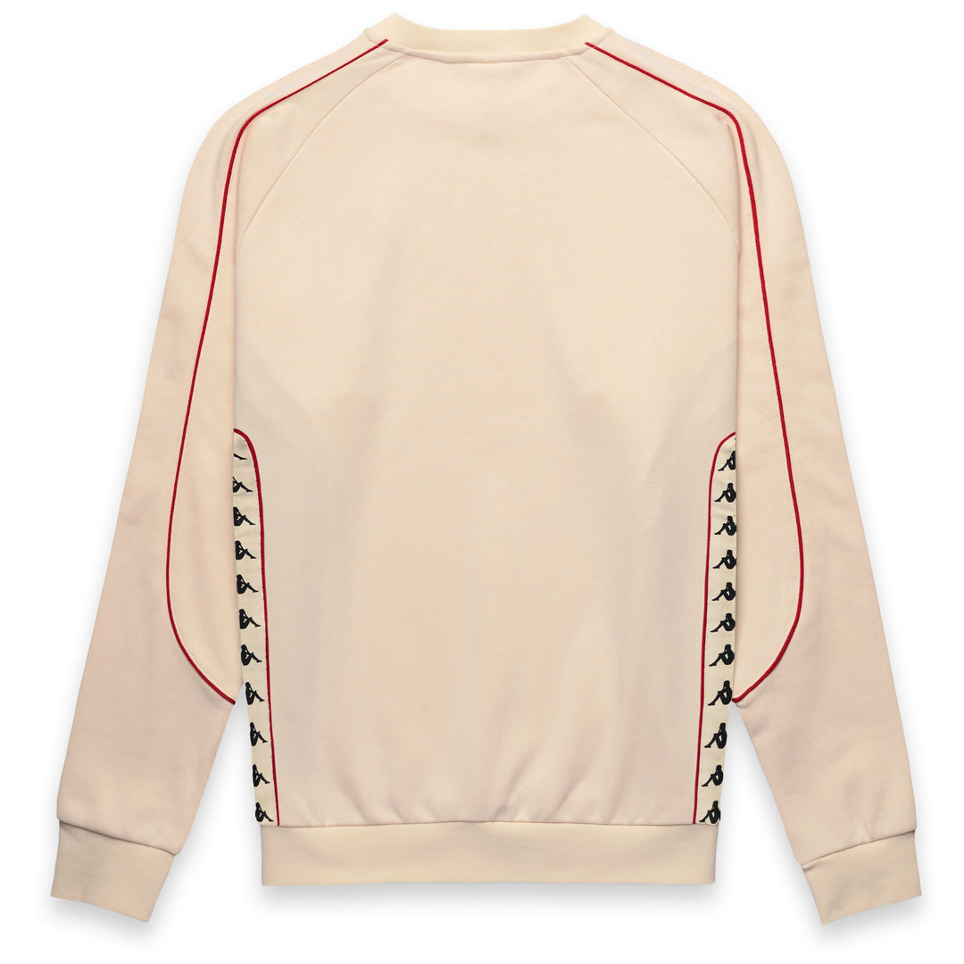 Beige Men's Comfort Fit Sportswear Jumper with Mesh Inserts main