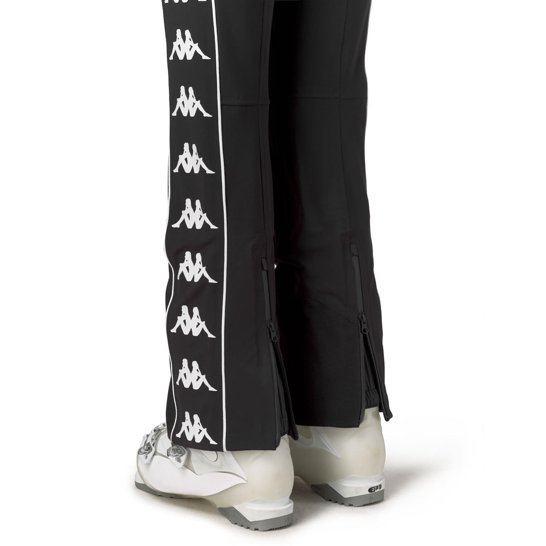 Black Women's Ski Tracksuit with Slim Fit and Stretch Fabric main
