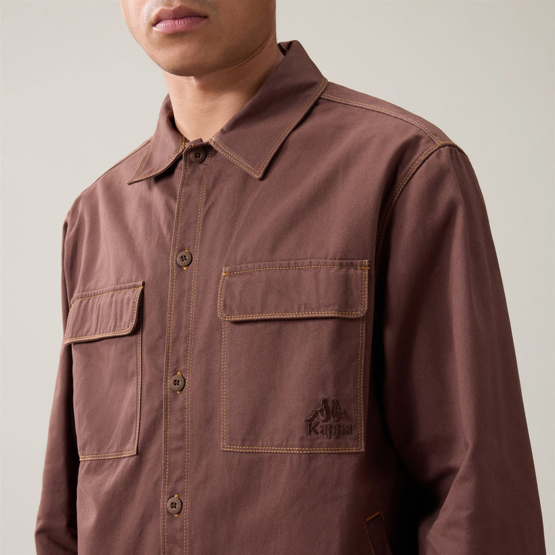AUTHENTIC  OLIVIO - Surchemises - Surchemises - Homme - Brown Castagna main