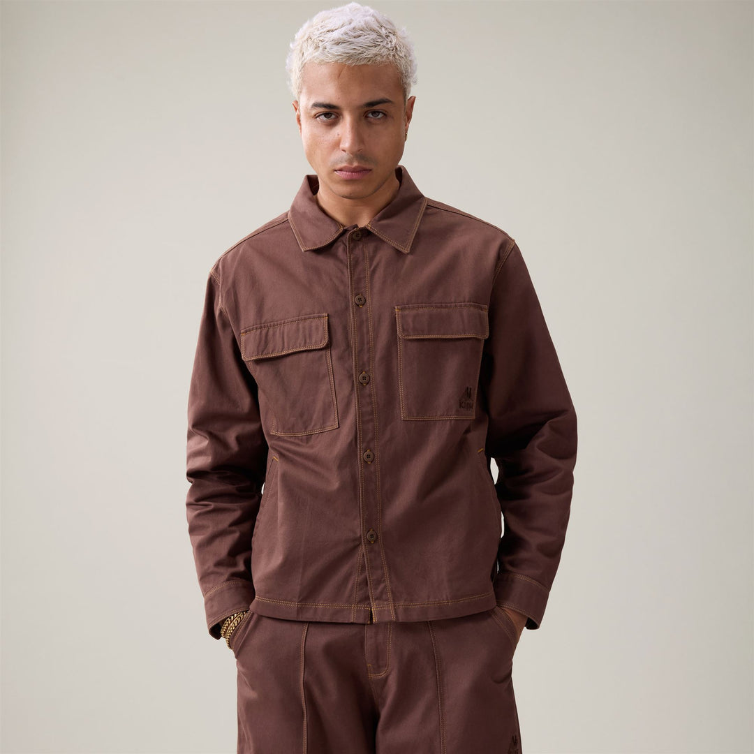 AUTHENTIC  OLIVIO - Surchemises - Surchemises - Homme - Brown Castagna main
