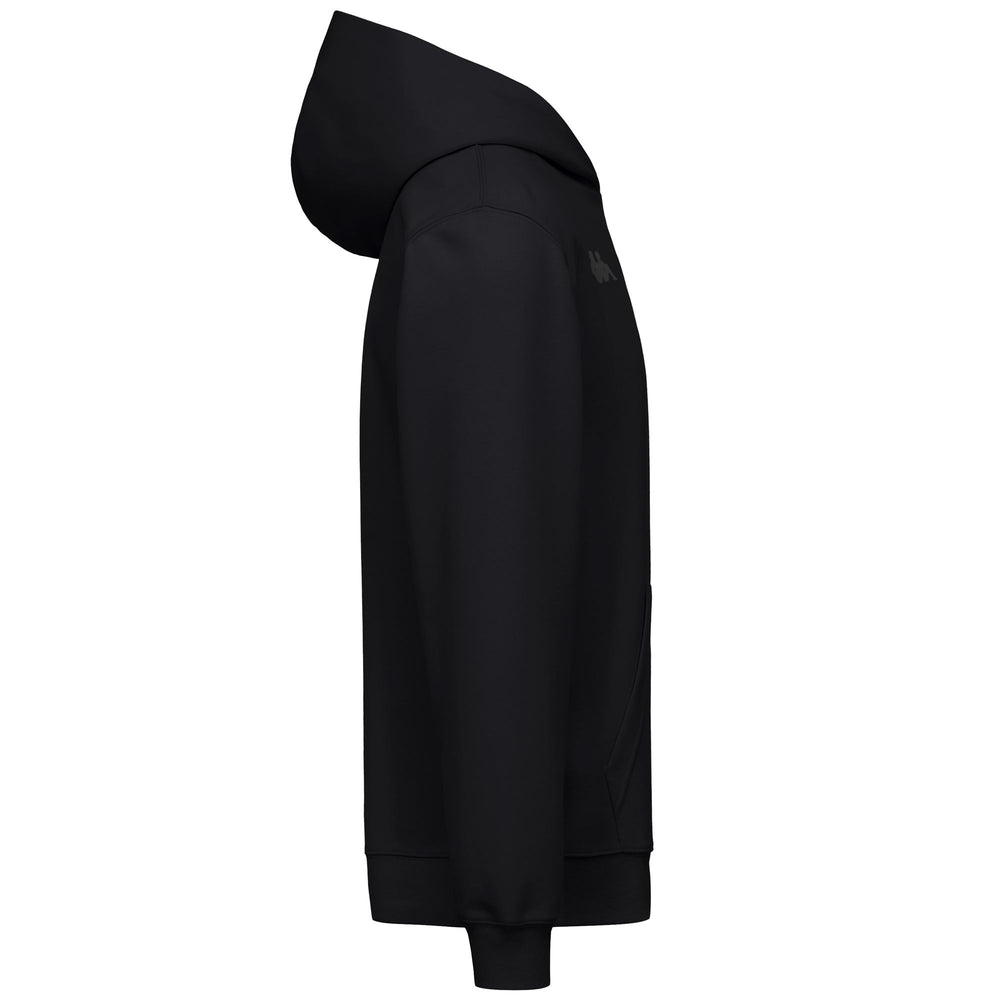 Black Men's Regular Fit Hoodie in Soft Cotton Fleece 02