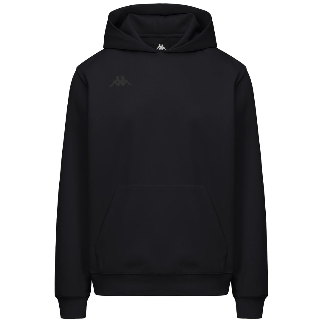 Black Men's Regular Fit Hoodie in Soft Cotton Fleece 01
