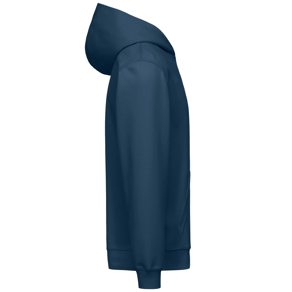 Blue Men's Regular Fit Hoodie in Interlock for Training 02
