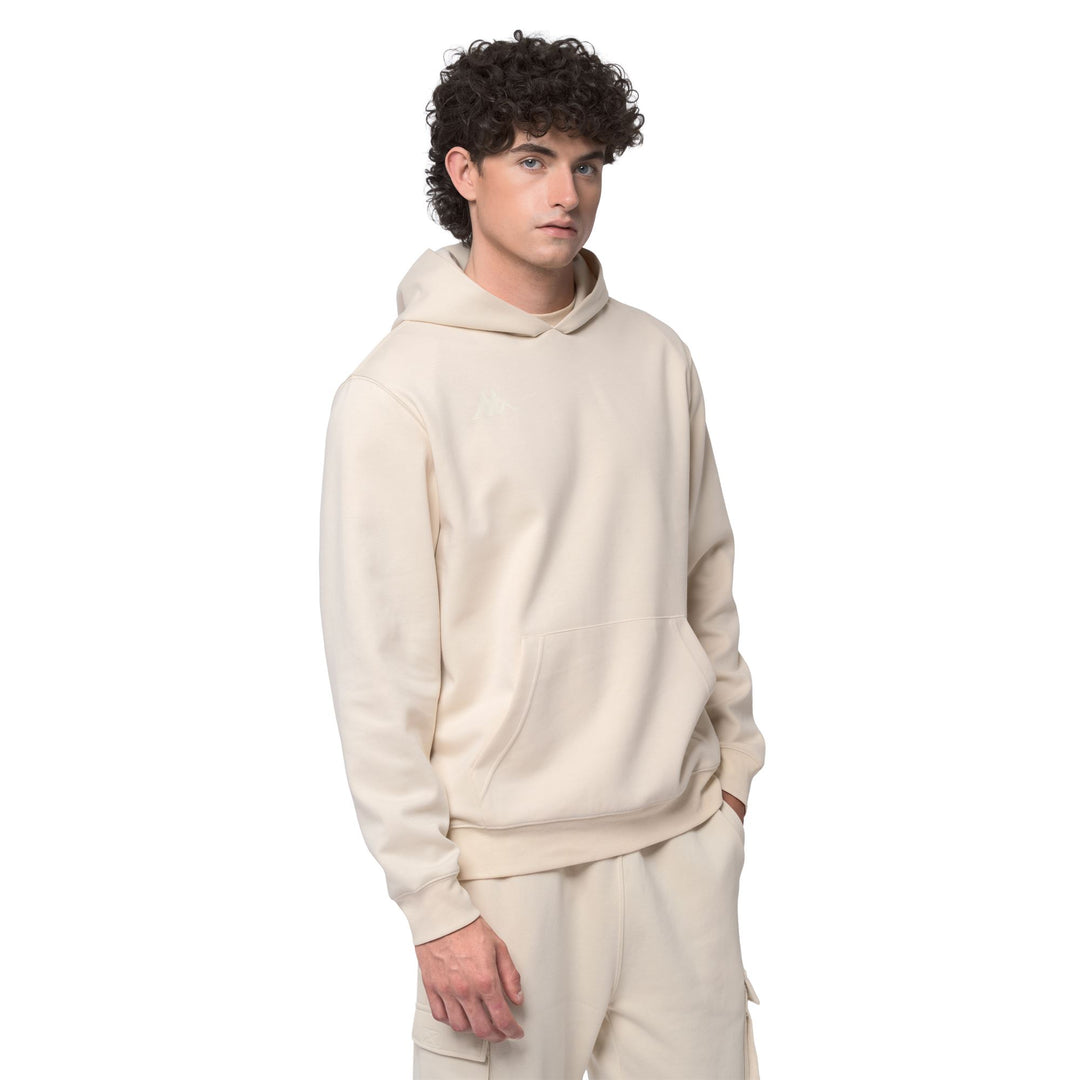 Beige Men's Regular Fit Casual Fleece Hoodie main