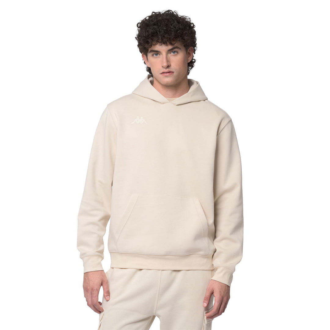 Beige Men's Regular Fit Casual Fleece Hoodie main