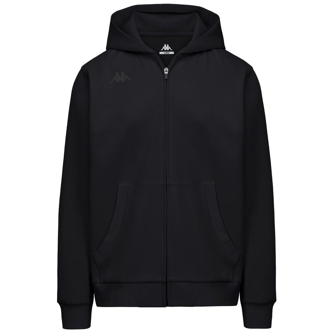 Black Men's Regular Fit Fleece Hoodie with Pockets 01