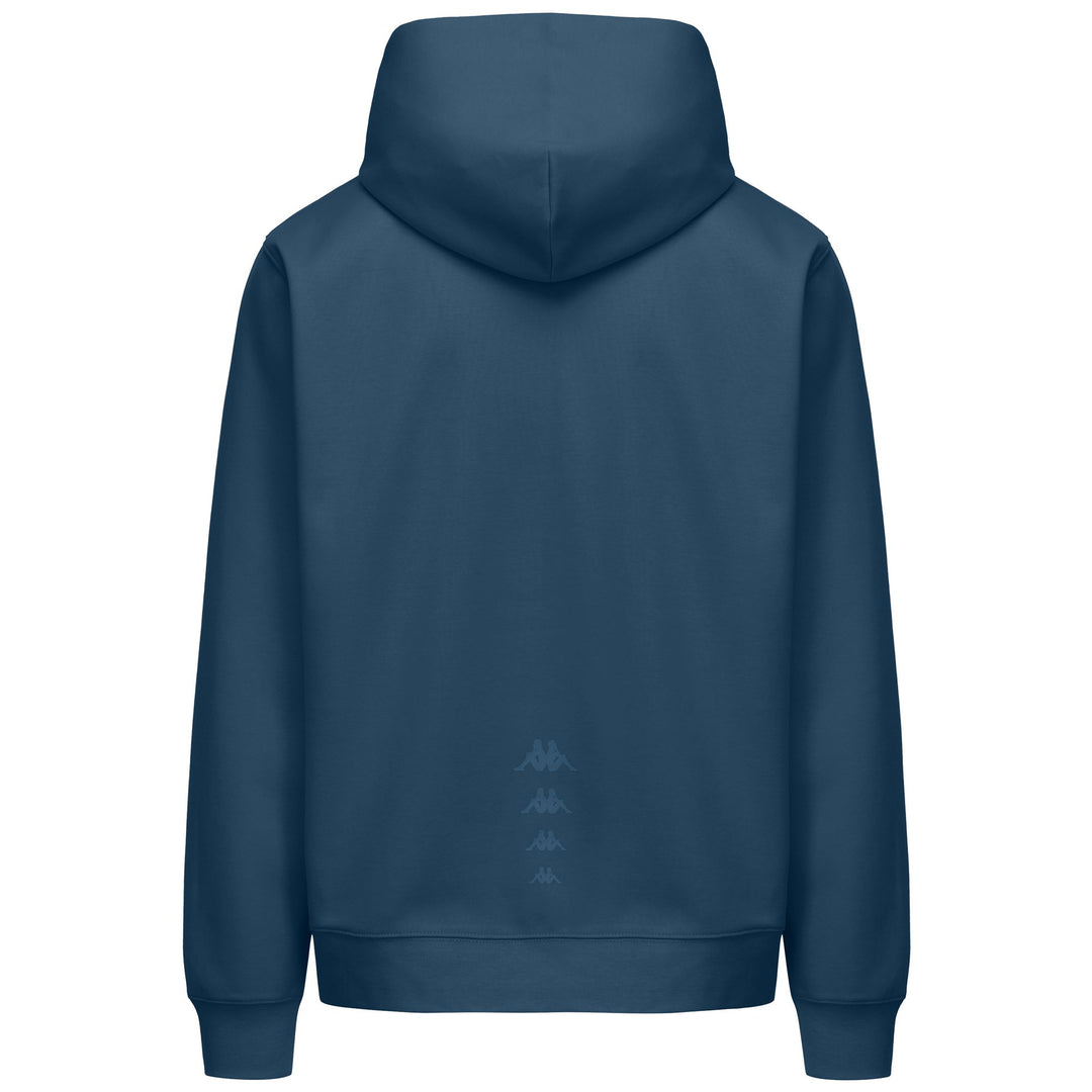 Blue Men's Regular Fit Hoodie with Full Zip in Interlock Fabric main