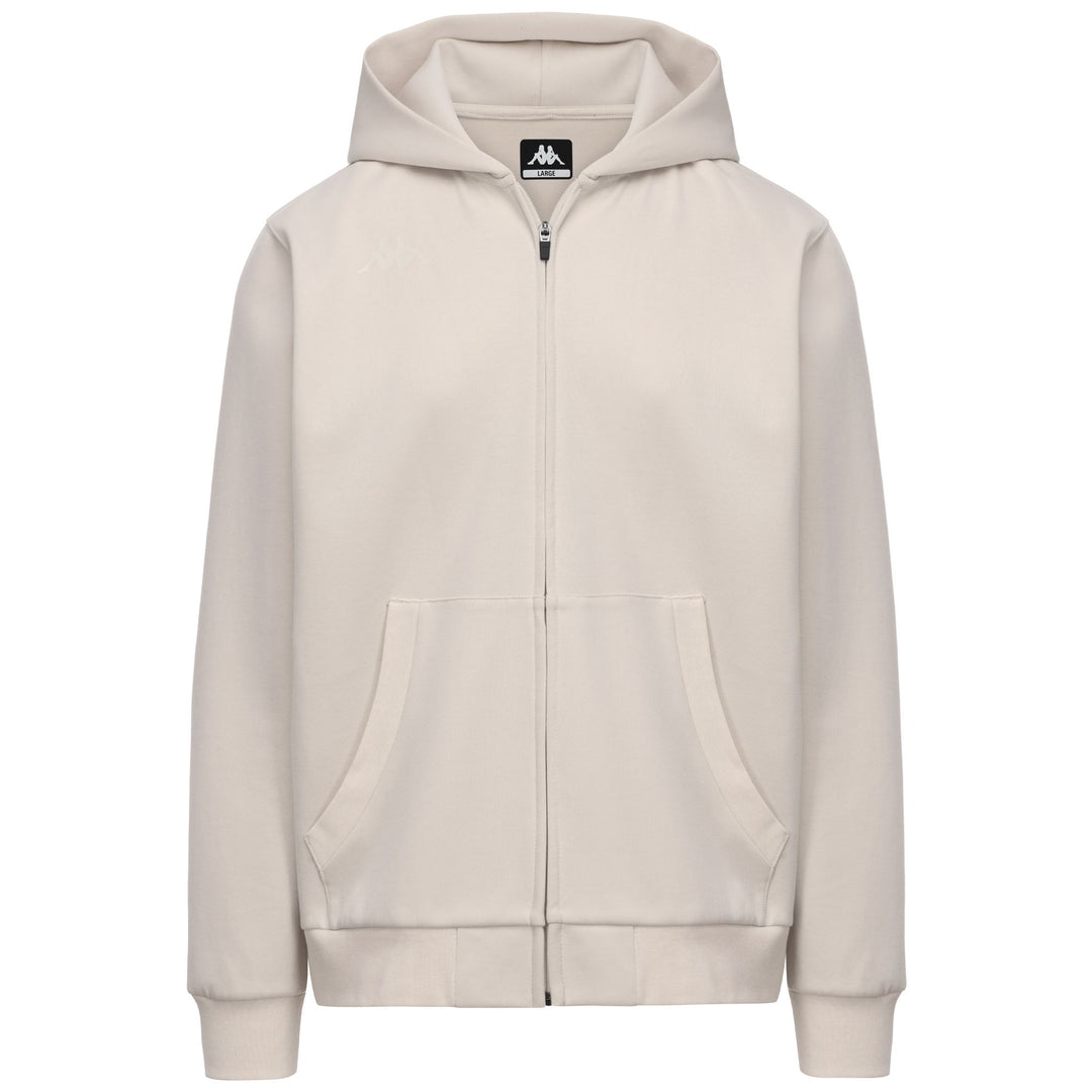 Beige Men's Functional Full Zip Fleece Hoodie main