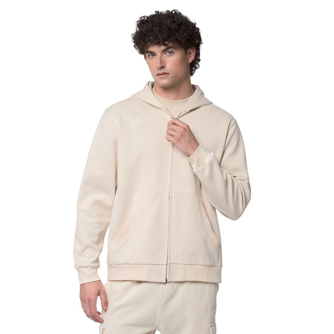IVORY - Fleece - Hoodie Full Zip - Man - BEIGE CREAM 01
