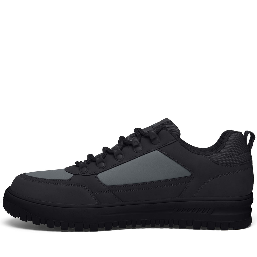 Sneakers basse unisex impermeabili nere e grigie main
