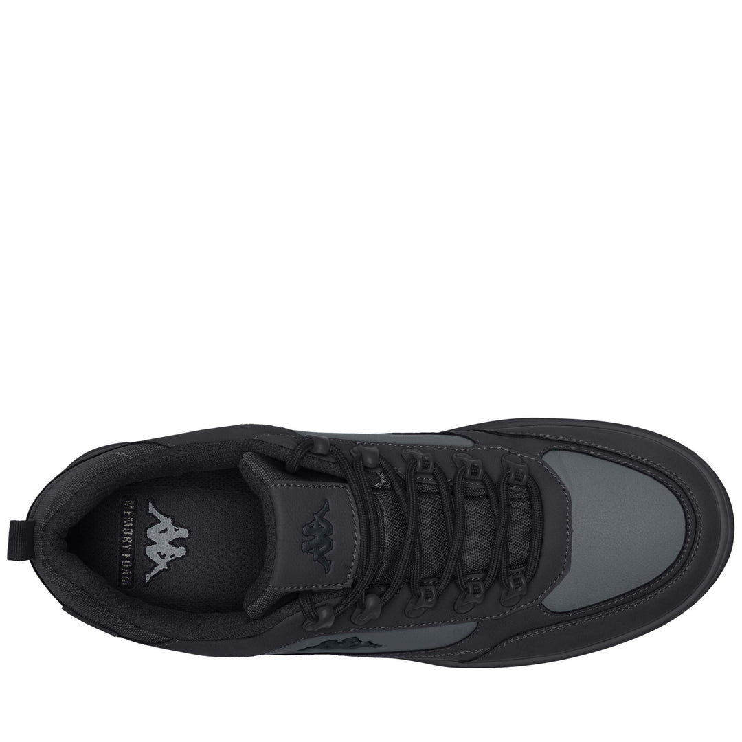 Sneakers basse unisex impermeabili nere e grigie main