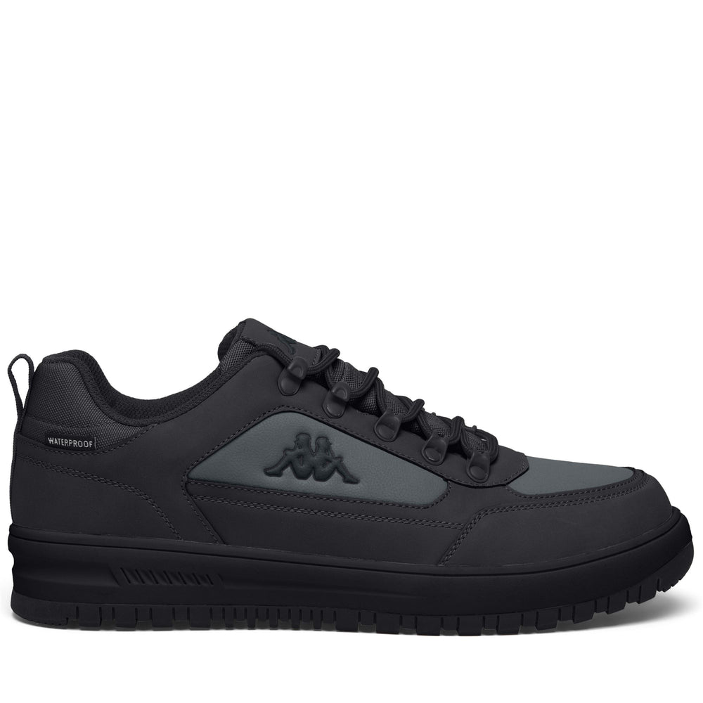 Black and Grey Unisex Waterproof Low Cut Sneakers 02