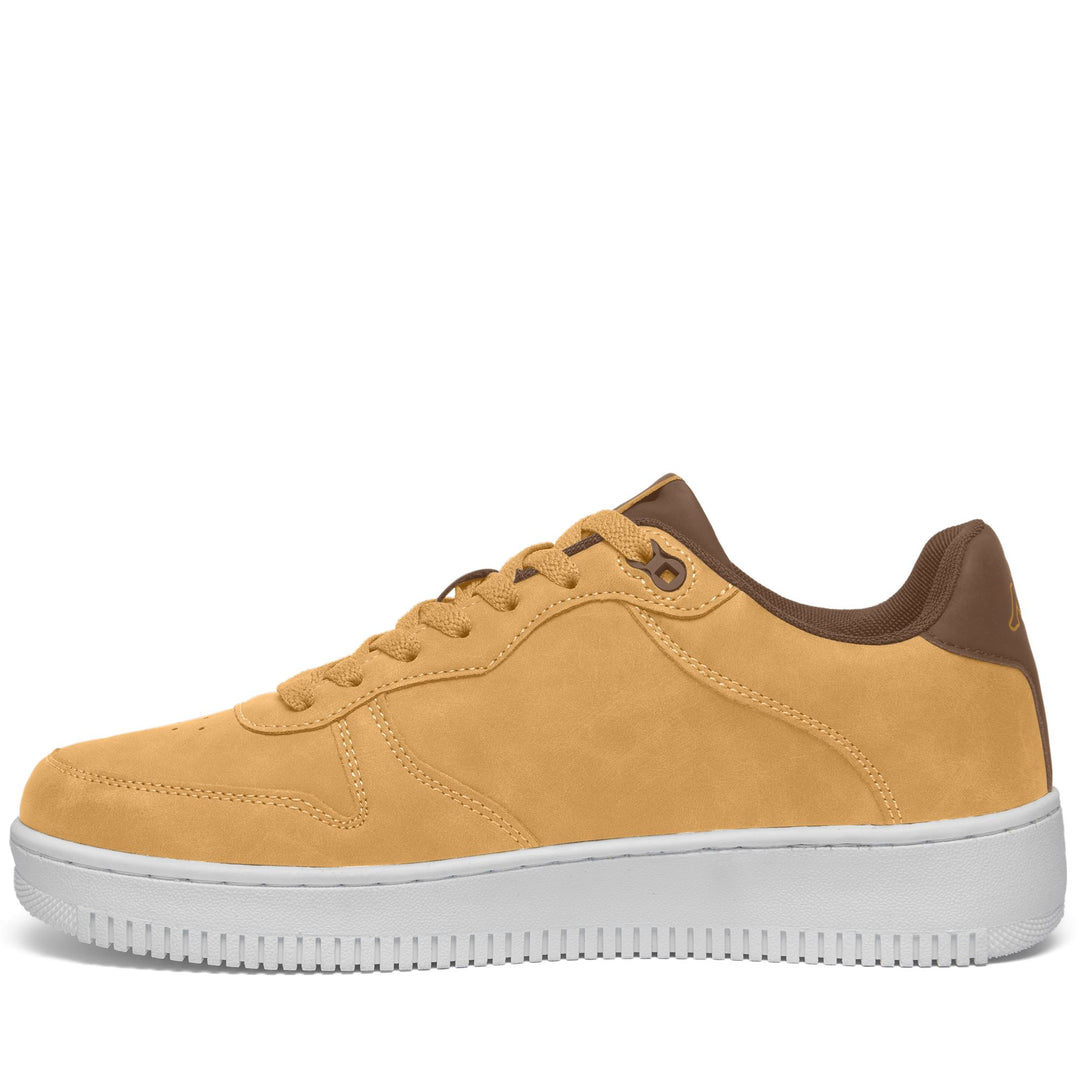 Sneakers basse unisex marroni con suola in gomma main