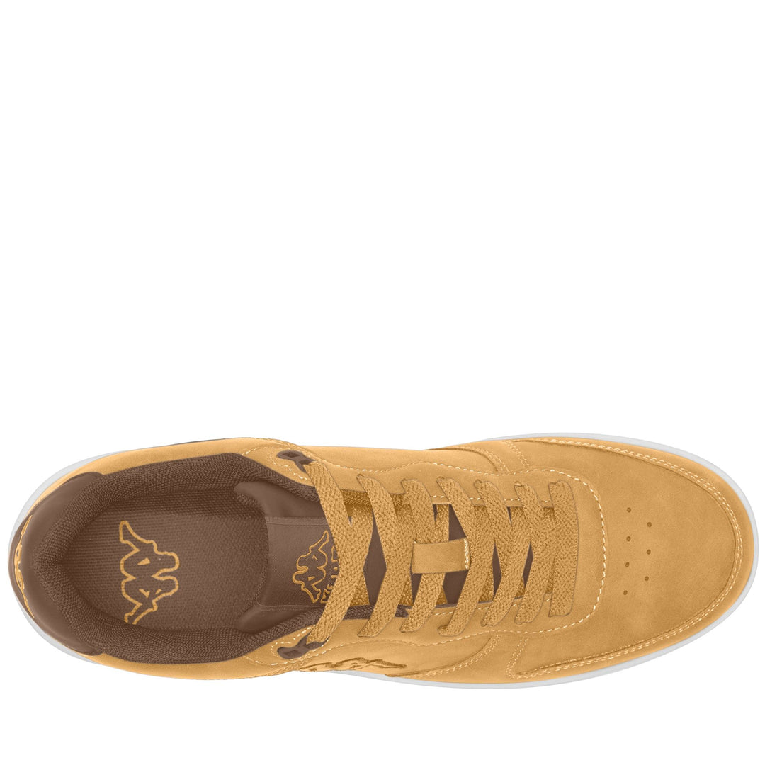 Sneakers basse unisex marroni con suola in gomma main
