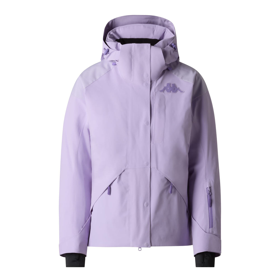 Violet Women's Slim Fit Insulated Ski Jacket with Detachable Hood main