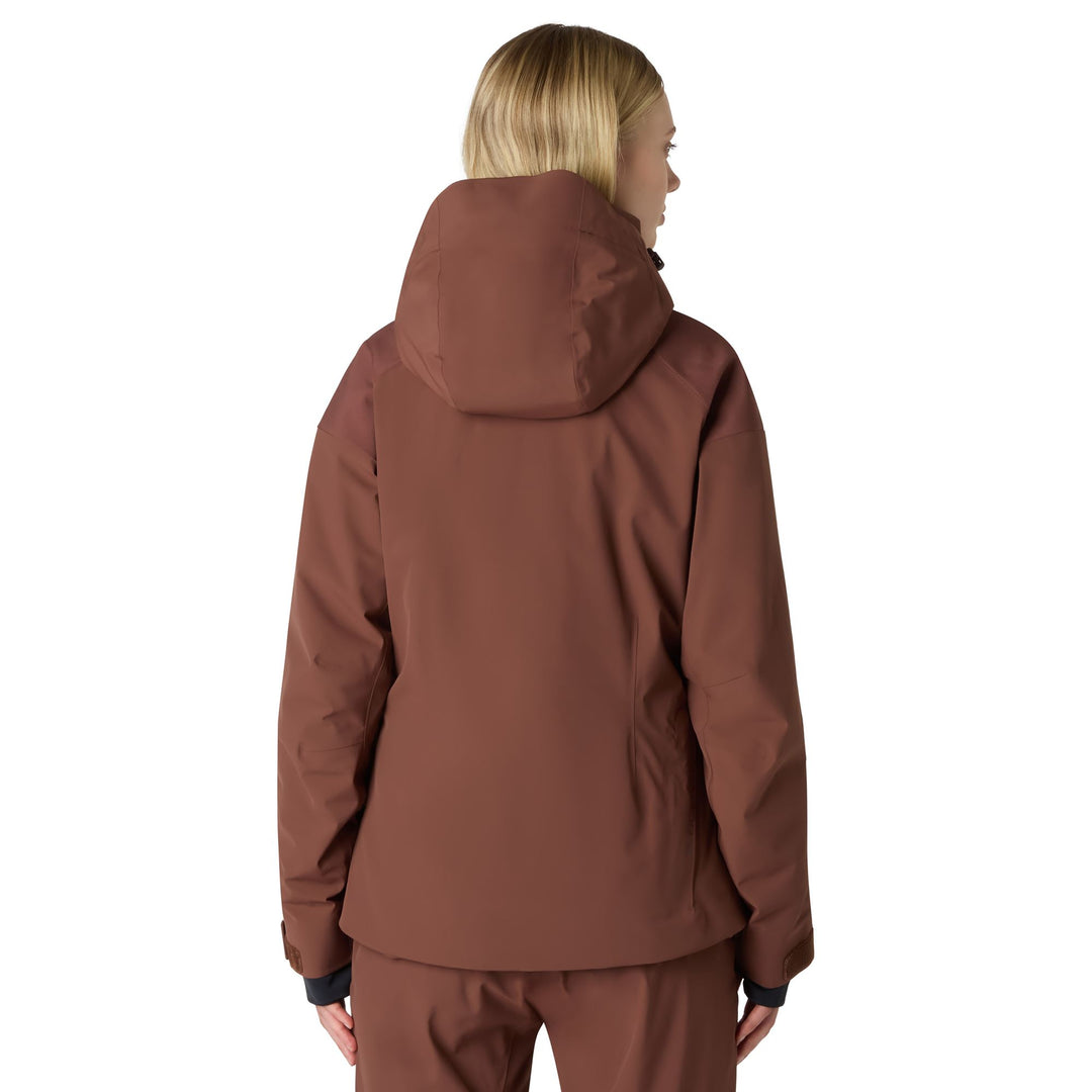 Brown Women's Slim Fit Insulated Ski Jacket with Thermolite Insulation main