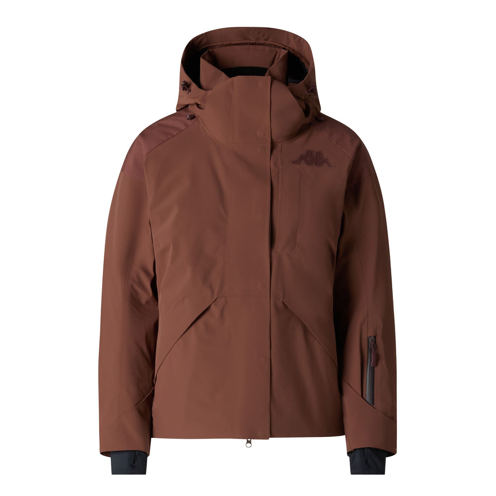 Brown Women's Slim Fit Insulated Ski Jacket with Thermolite Insulation 02