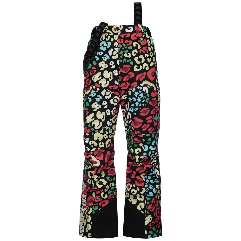 Black and Orange Unisex Waterproof Sport Trousers with Padding 02