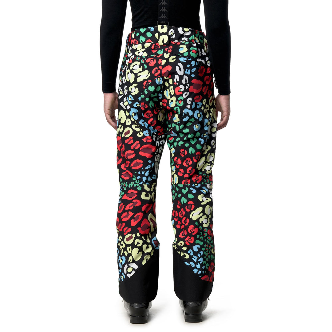 Black and Orange Unisex Waterproof Sport Trousers with Padding main