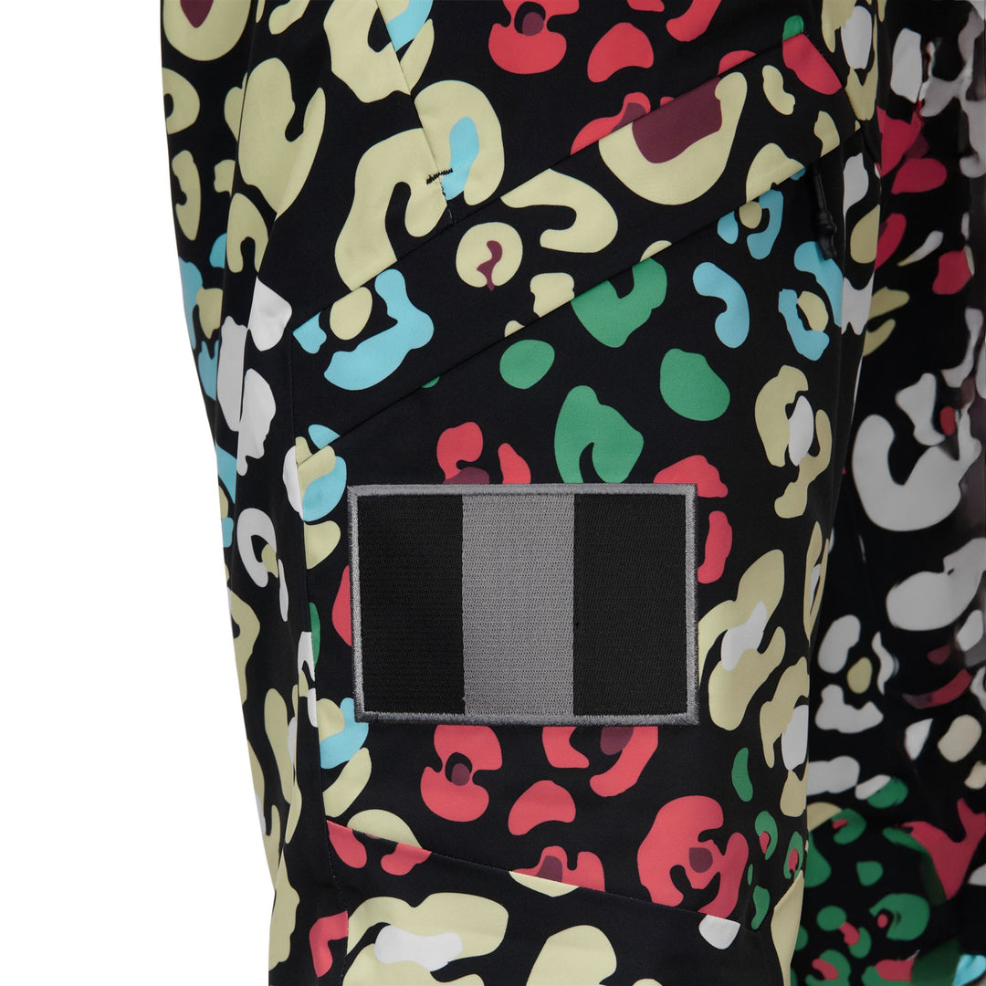 Black and Orange Unisex Waterproof Sport Trousers with Padding main