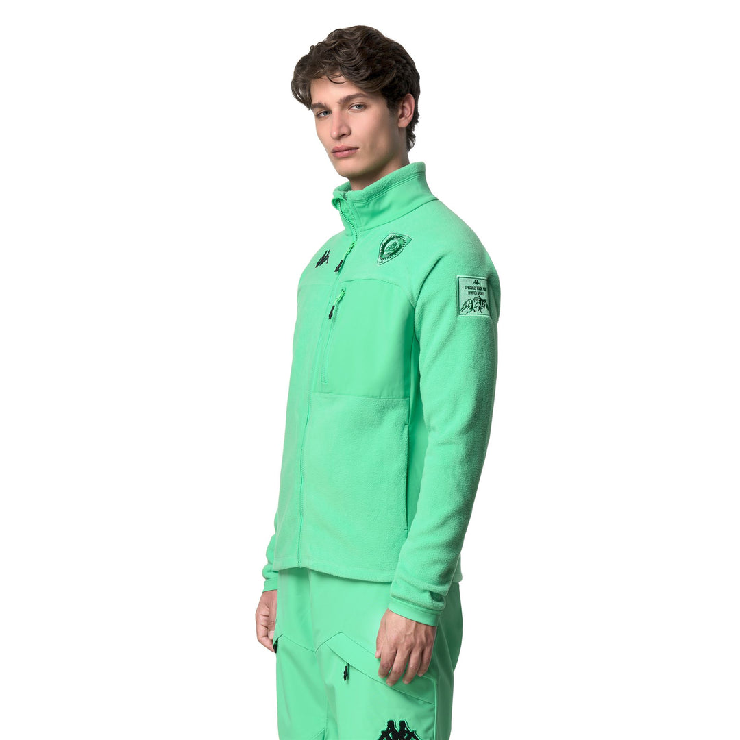 Irish green Unisex Fleece Jacket with Pockets main