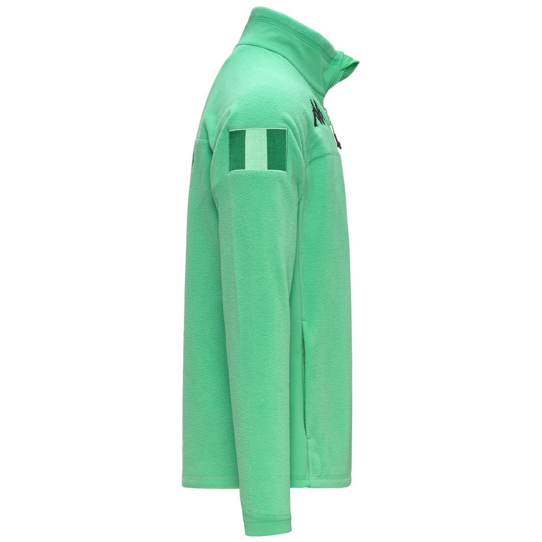 Irish green Unisex Fleece Jacket with Pockets main