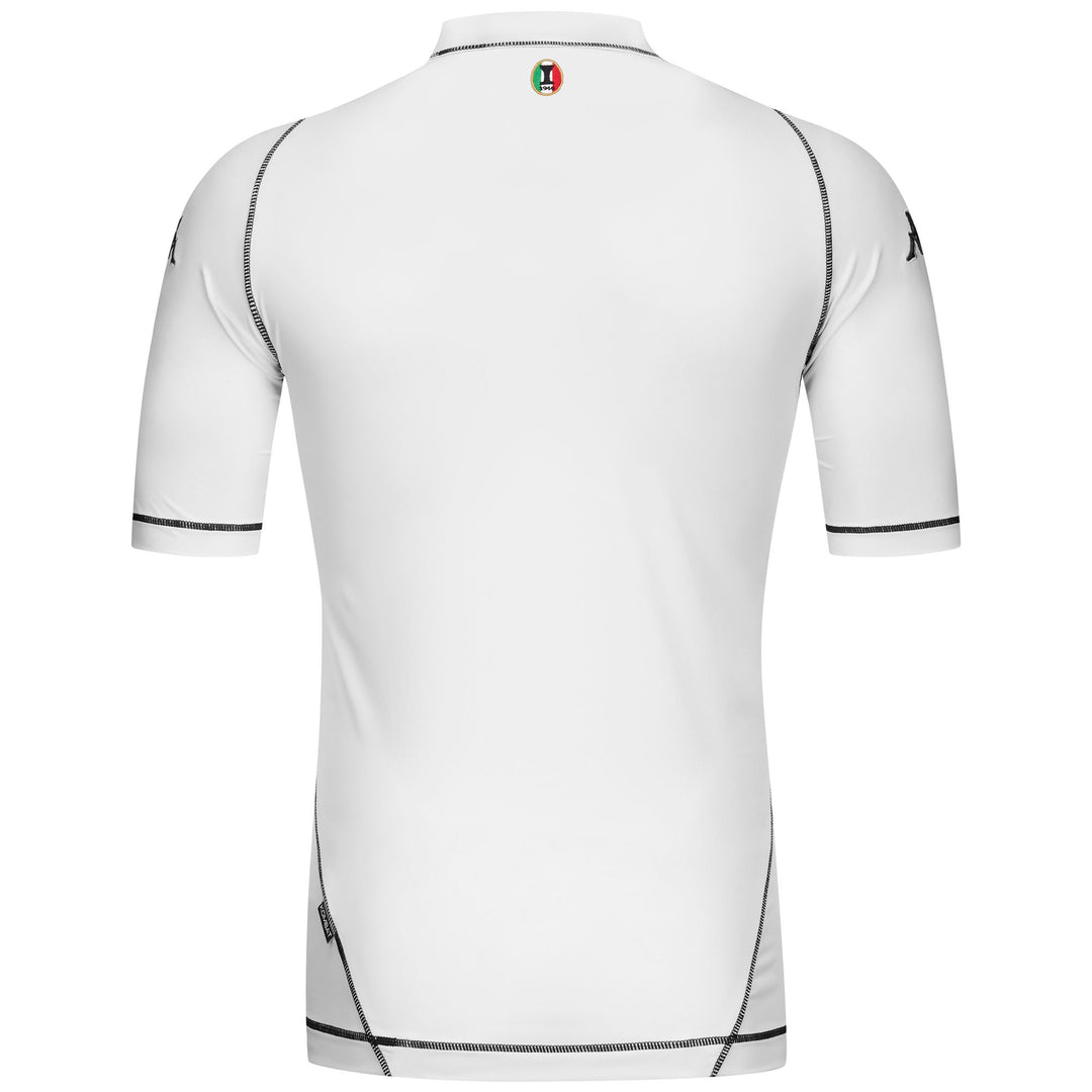 Camiseta deportiva blanca para hombre de tejido elástico main