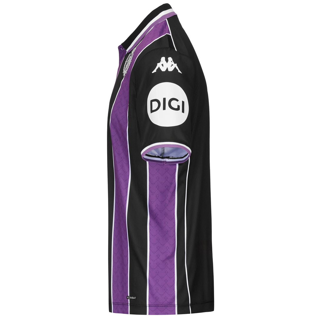 Maglietta da uomo Active Jersey nera e viola per Valladolid con riciclo main