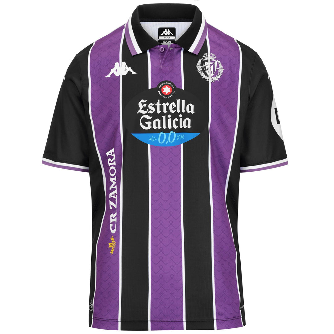 Camiseta deportiva de hombre color negro violeta para Valladolid con reciclaje 01