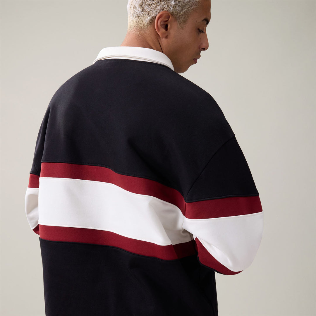 AUTHENTIC ORSEN - Polaire - Pull-over - Homme - Black-White Natural-Red Winery main