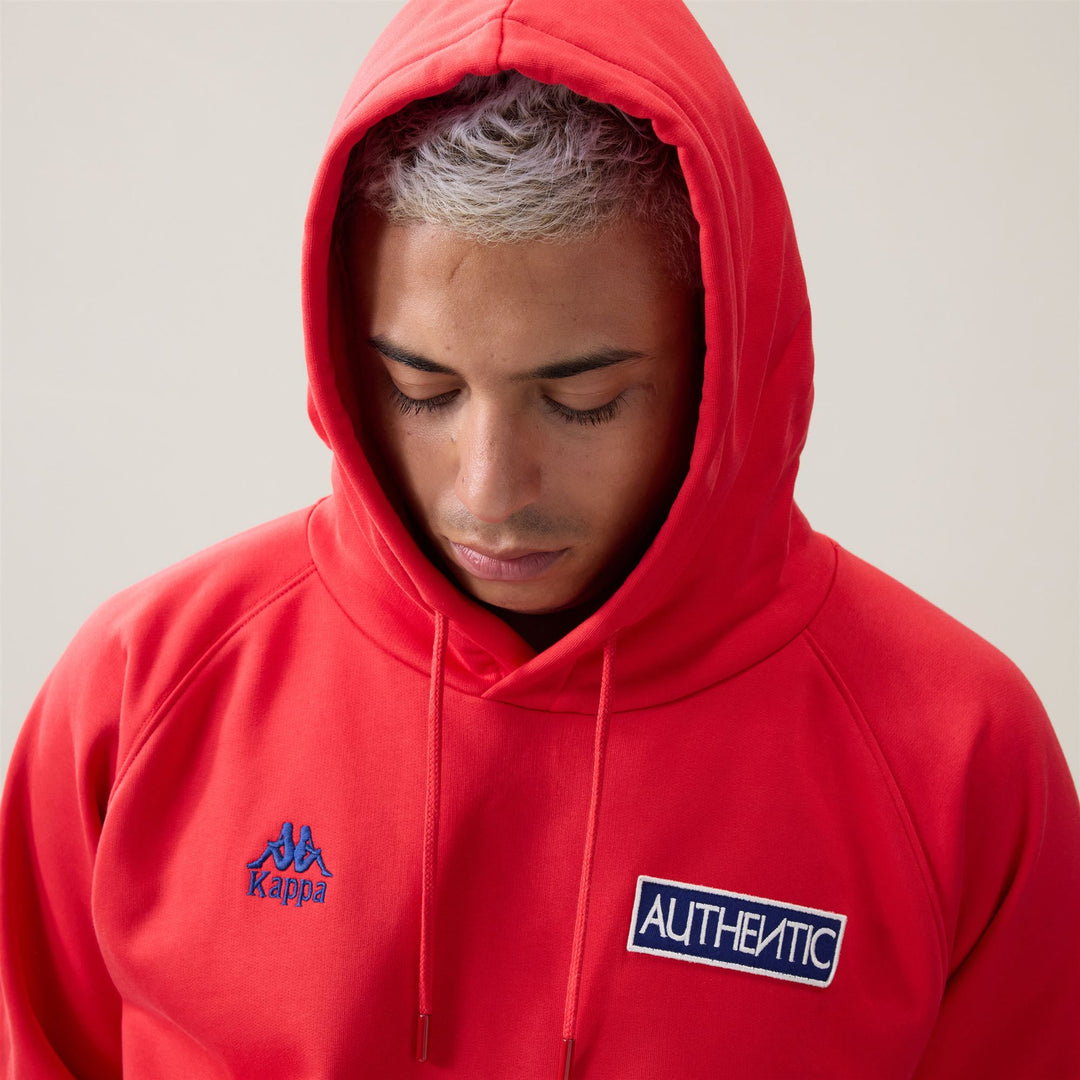 Red Men's Oversize Sportswear Fleece Hoodie main