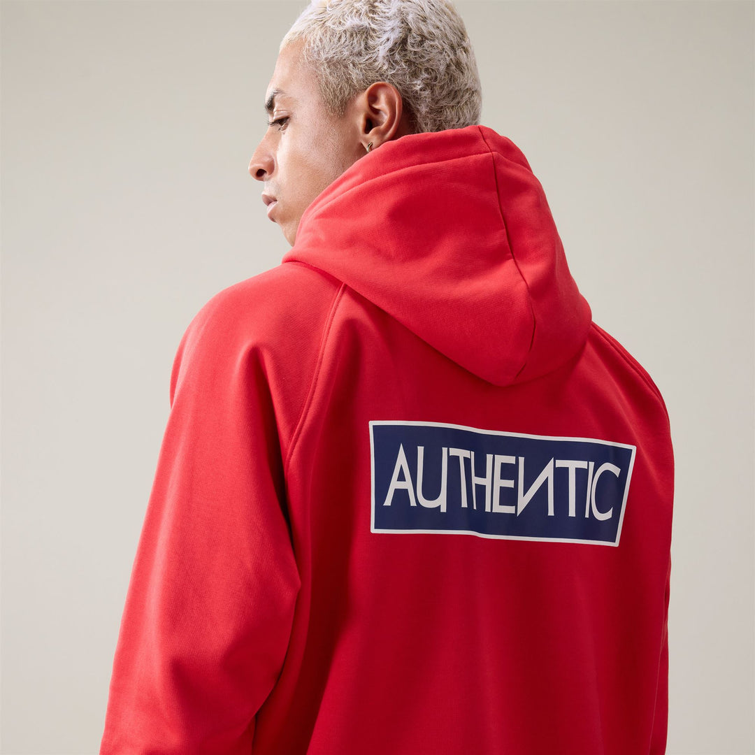 Red Men's Oversize Sportswear Fleece Hoodie main