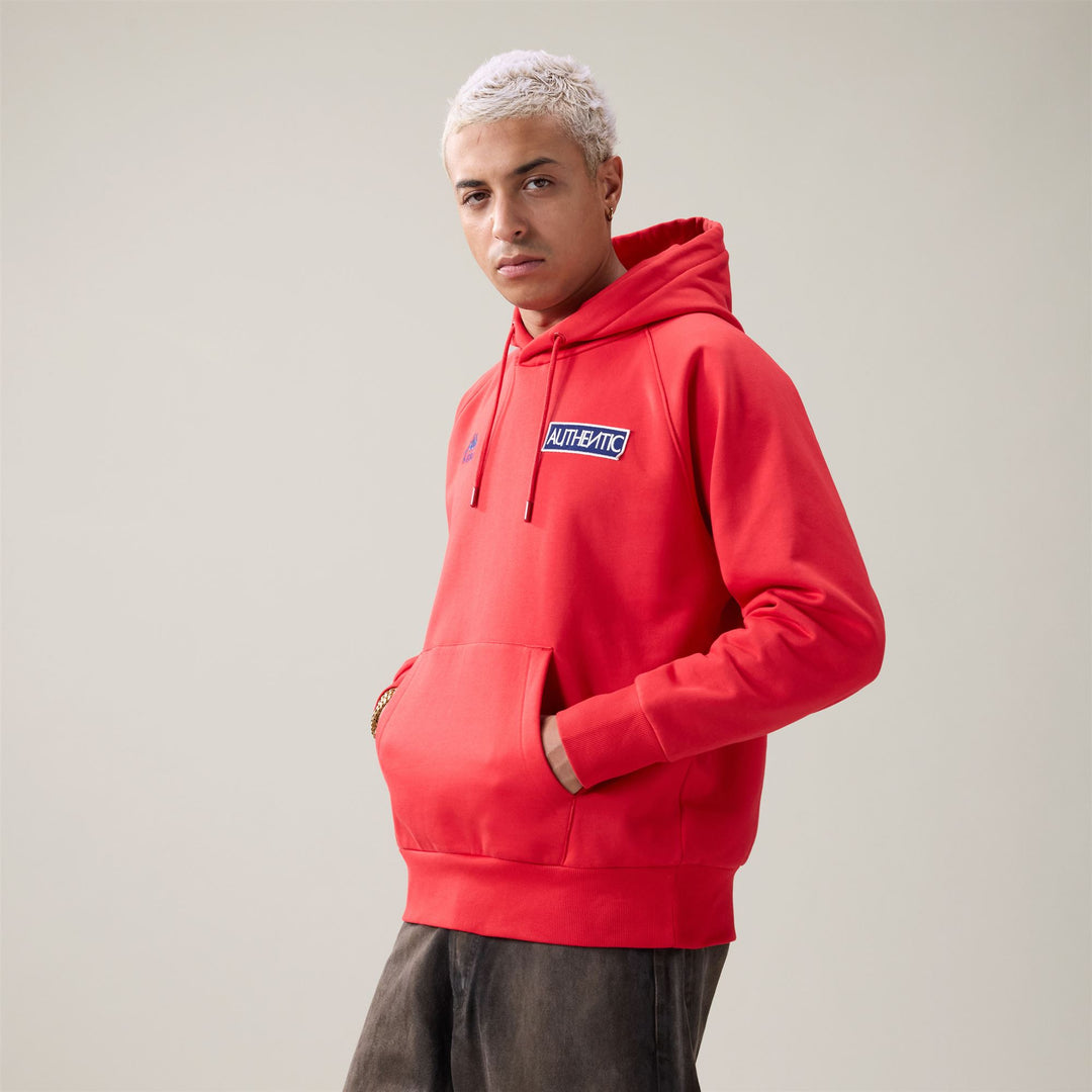 Red Men's Oversize Sportswear Fleece Hoodie main