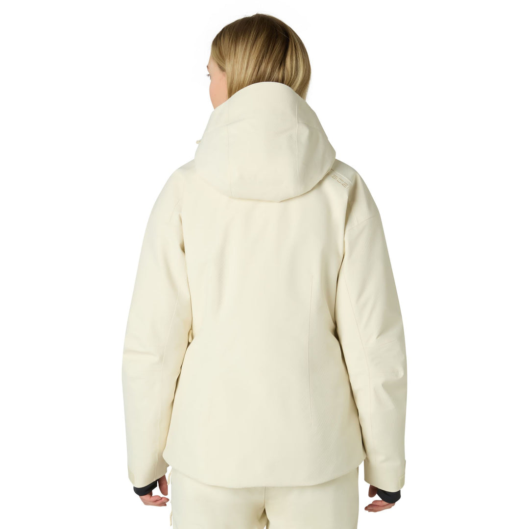 Beige Women's Slim Fit Insulated Ski Jacket with Advanced Features main
