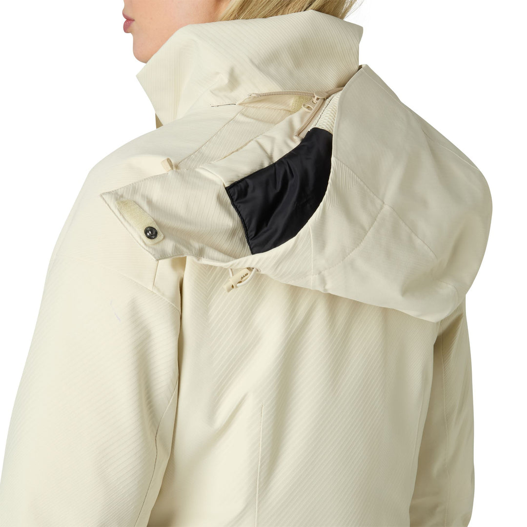 Beige Women's Slim Fit Insulated Ski Jacket with Advanced Features main