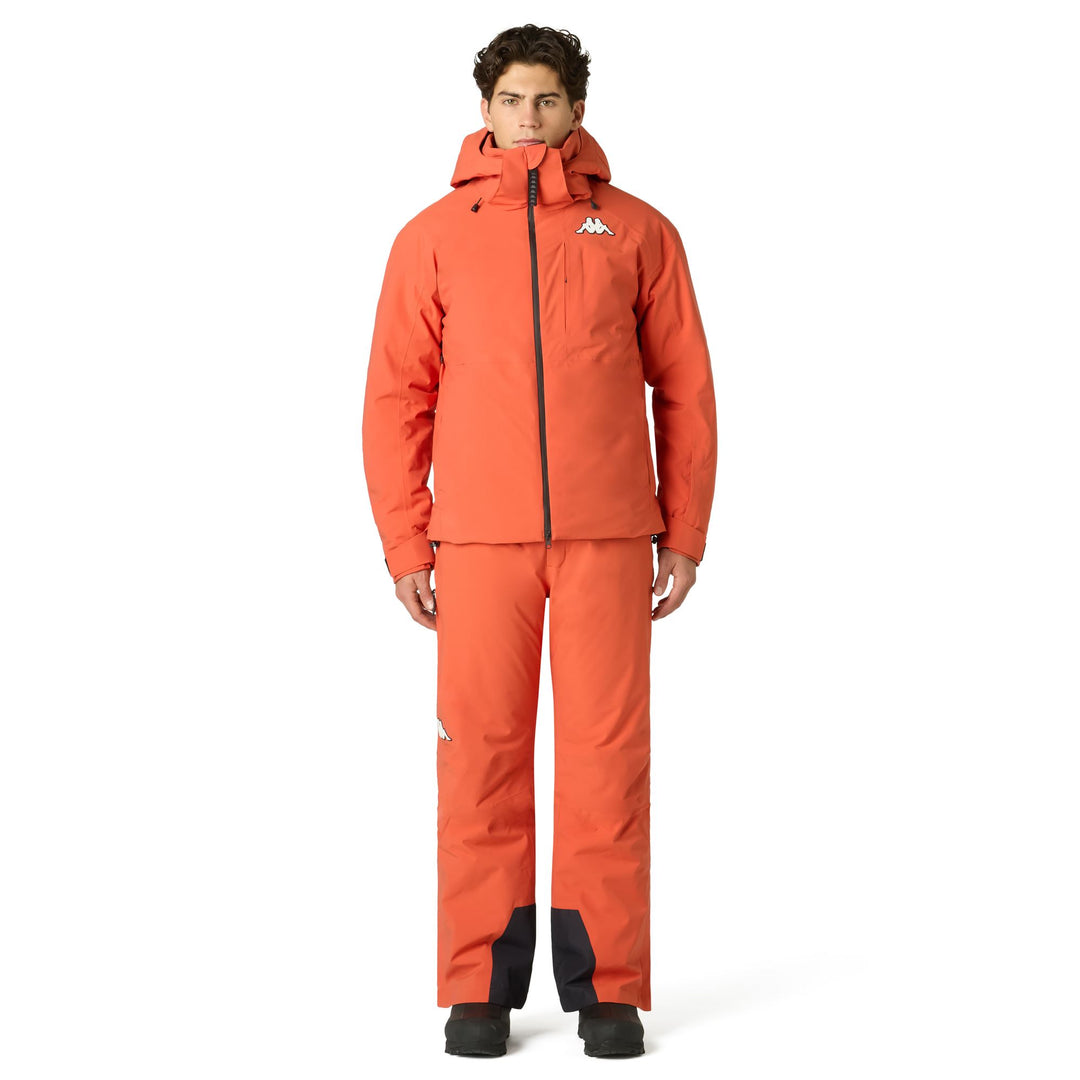 Orange Men's Slim Fit Insulated Ski Jacket with Waterproof Protection main