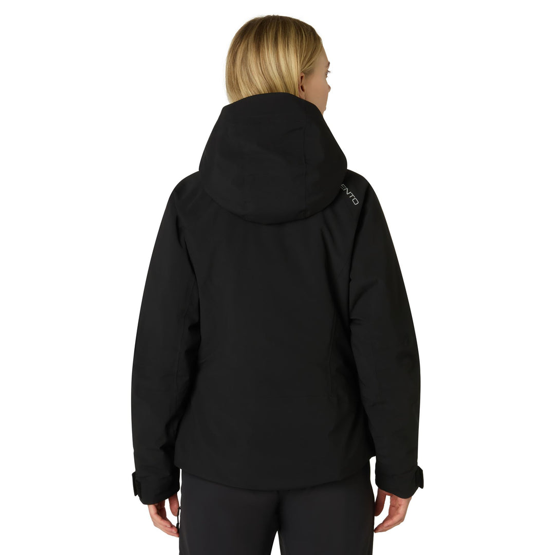 Black Women's Slim Fit Insulated Ski Jacket with Weather Protection main