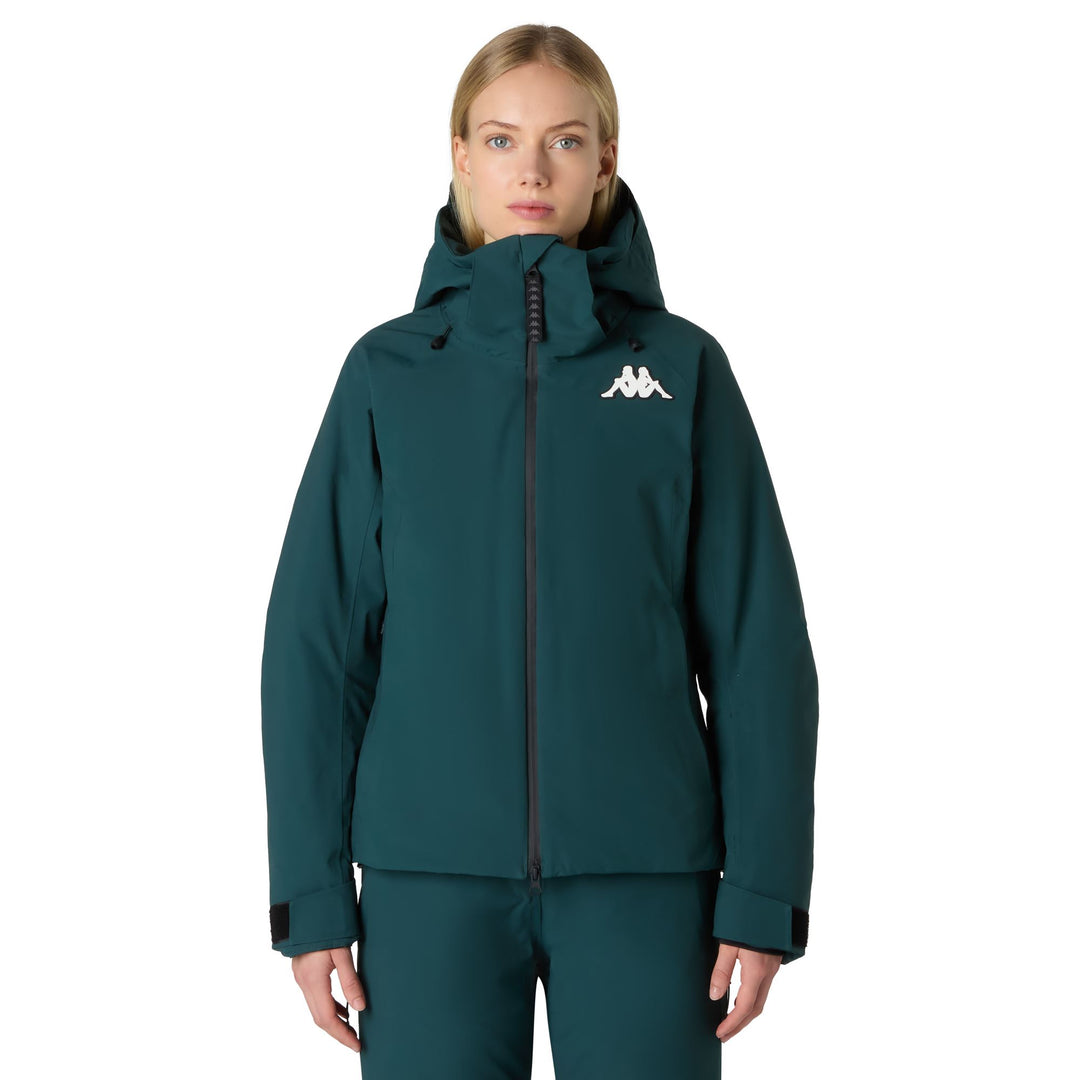 Blue Women's Slim Fit Insulated Ski Jacket with Waterproof Protection 01