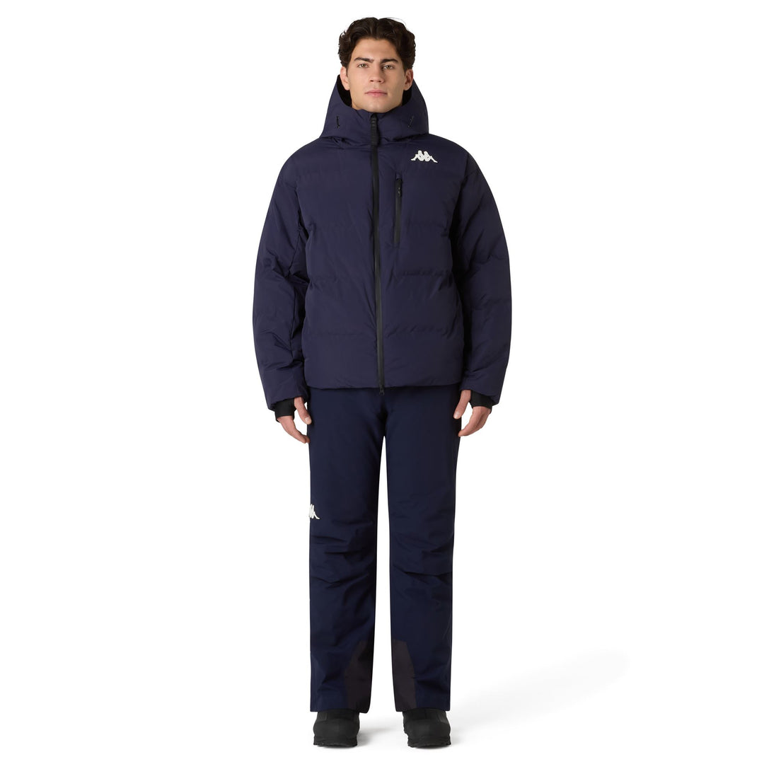 Blue Men's Insulated Ski Jacket with Waterproof Protection main