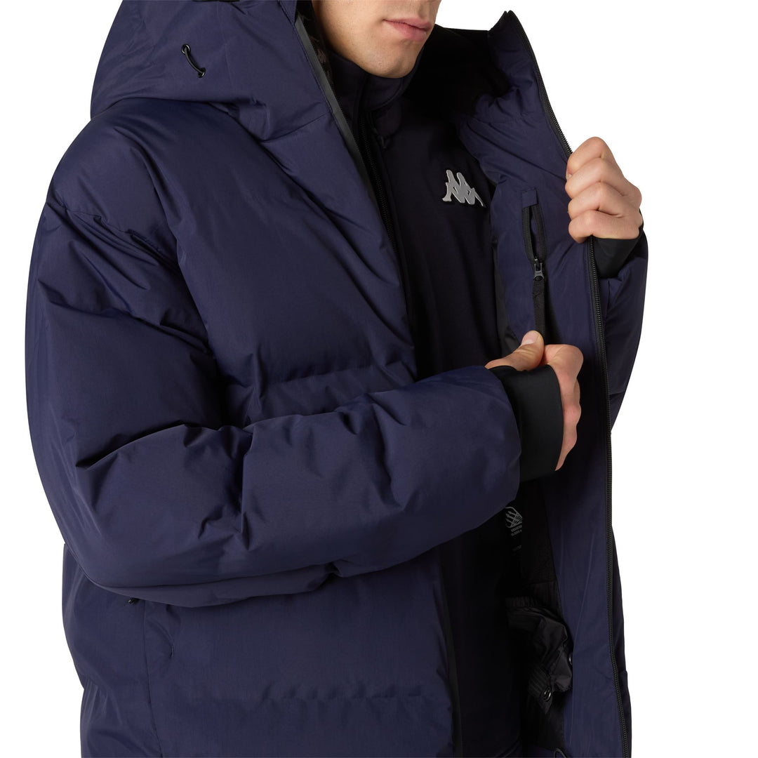 Blue Men's Insulated Ski Jacket with Waterproof Protection main