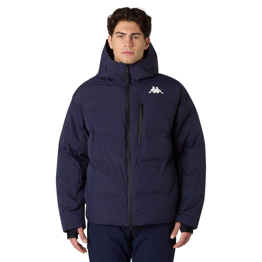 Blue Men's Insulated Ski Jacket with Waterproof Protection 01