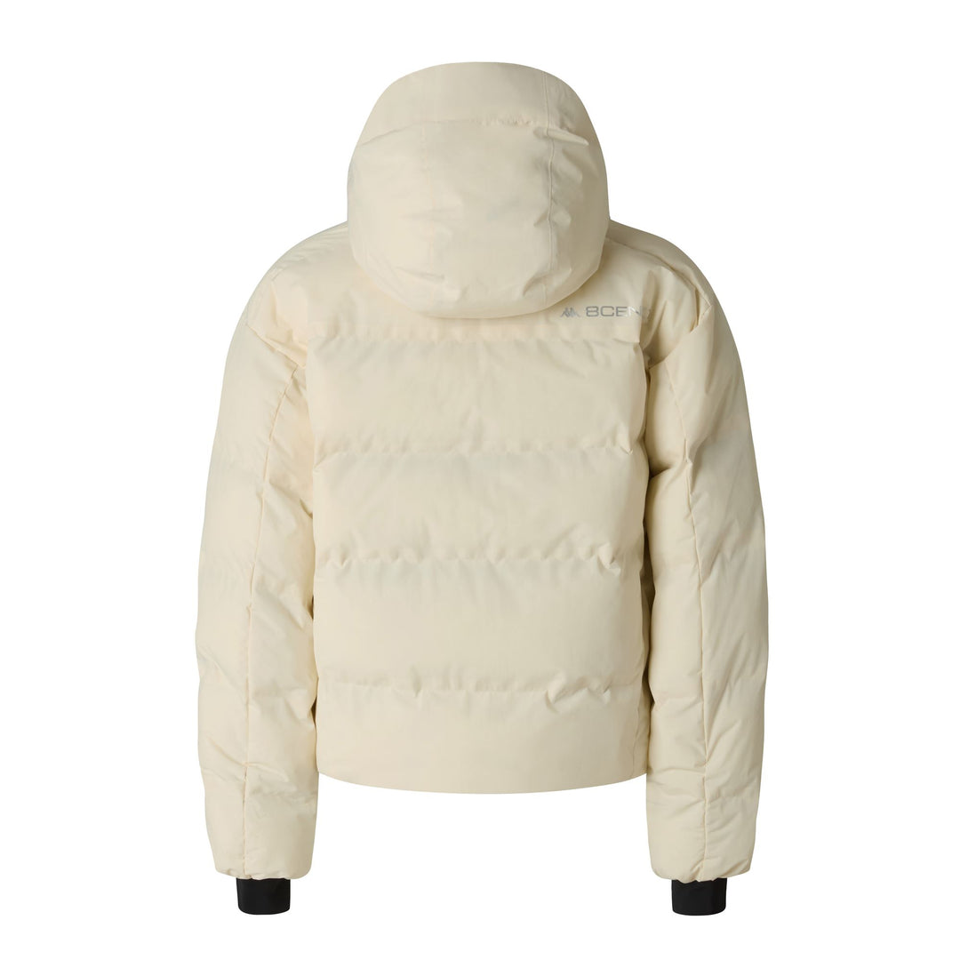 Chaqueta de esquí beige para mujer con aislamiento térmico y protección impermeable. main