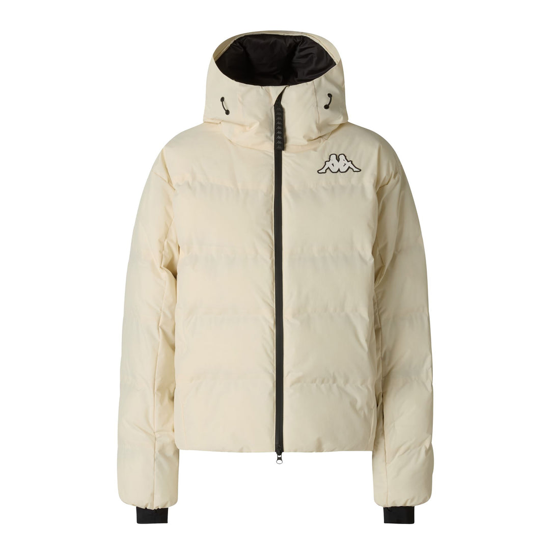 Chaqueta de esquí beige para mujer con aislamiento térmico y protección impermeable. main