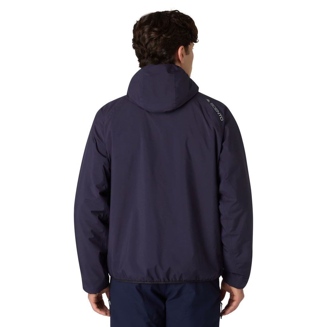 Blue Men's Functional Reversible Ski Jacket with Sherpa Fleece main
