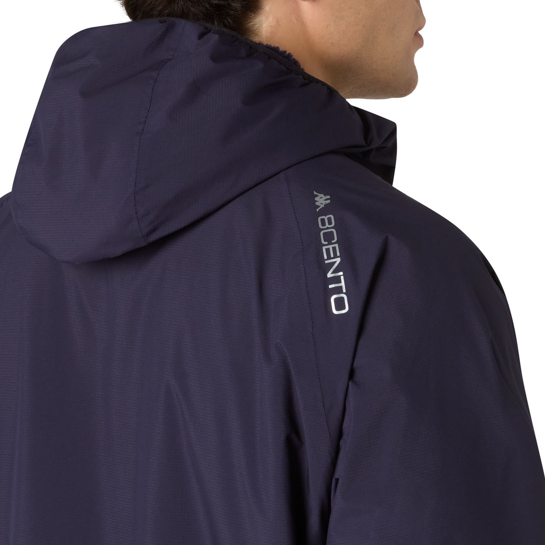 Blue Men's Functional Reversible Ski Jacket with Sherpa Fleece main