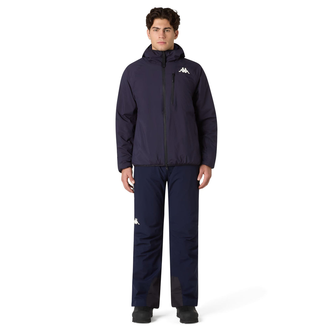 Blue Men's Functional Reversible Ski Jacket with Sherpa Fleece main