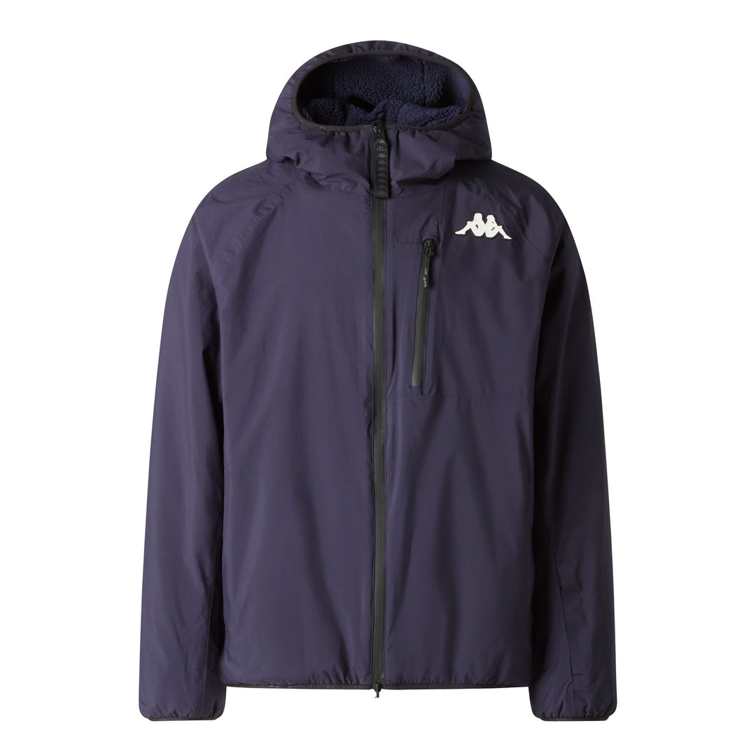 Blue Men's Functional Reversible Ski Jacket with Sherpa Fleece main