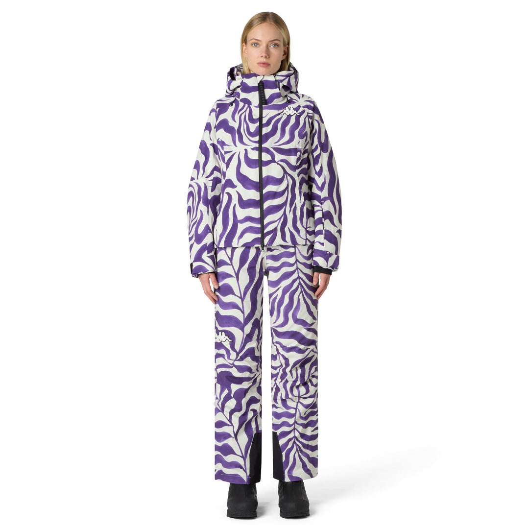 Beige Women's Slim Fit Insulated Ski Jacket with Waterproof Protection main