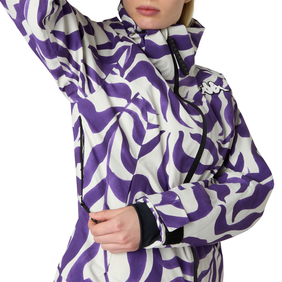 Beige Women's Slim Fit Insulated Ski Jacket with Waterproof Protection main